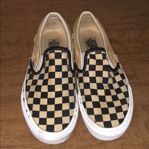 Checkered Slip on Vans